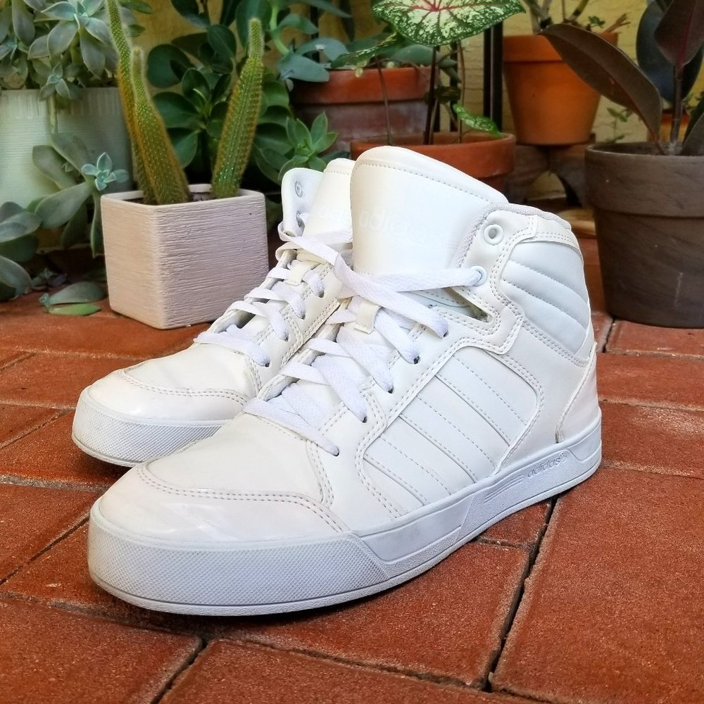 White High top Adidas, Size 8